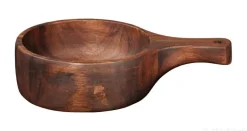 Holzschale mit Griff, akazie massi 22,5x 14,5 h. 5