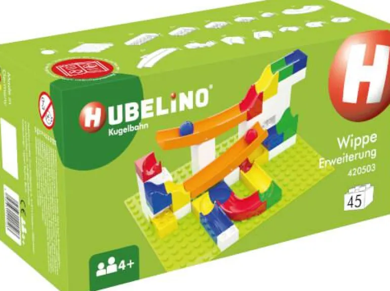 HUBELINO Kugelbahn Wippe Erweiterung (45-teilig)