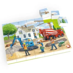 HUBELINO Puzzle Auf der Baustelle (35-teilig)