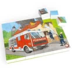 HUBELINO Puzzle Feuerwehr Einsatz (35-teilig)