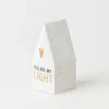 Häuschen LED „You Are My Light", L.5cm, B.5cm, H.1