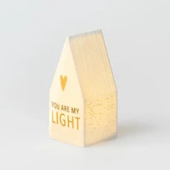 Häuschen LED „You Are My Light", L.5cm, B.5cm, H.1
