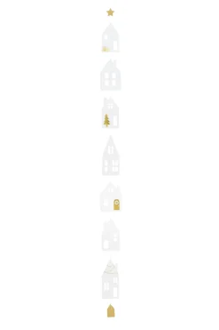 Häuschenkette „Winterstadt", lang, L83,5cm