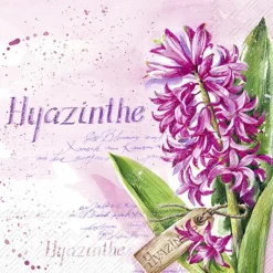 HYAZINTHE IN PINK pink Lunch-Servietten L 985255