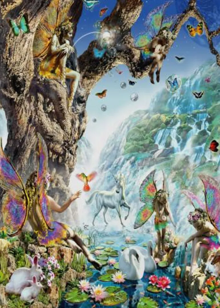 Im Tal der Wasserfeen - Puzzle 2000 Teile