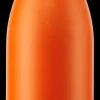 Isolier-Flasche Edelstahl 0,5l Orange