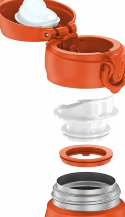 Isolier-Trinkflasche Ultralight glowing orange mat