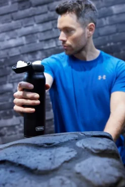 Isolier-Trinkflasche Ultralight Bottle Charcoal bl