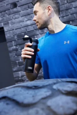 Isolier-Trinkflasche Ultralight Bottle Charcoal bl