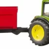 John Deere mit Wannenkippanhänger