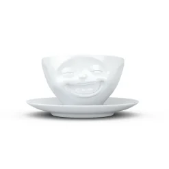 Kaffeetasse Lachend, weiß, 200ml