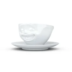 Kaffeetasse Lachend, weiß, 200ml