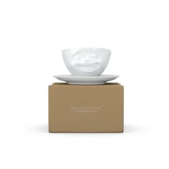 Kaffeetasse Lachend, weiß, 200ml