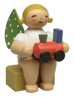 Kalenderfigur 2026 Engel mit Lok