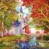 Kapelle im Herbstzauber - Puzzle 1000 Teile