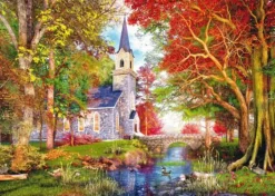 Kapelle im Herbstzauber - Puzzle 1000 Teile