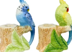 Kerzenhalter Paradise Birds 14,5cm sortiert