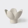 Kerzenhalter Blume Beige 8x8x5,5cm