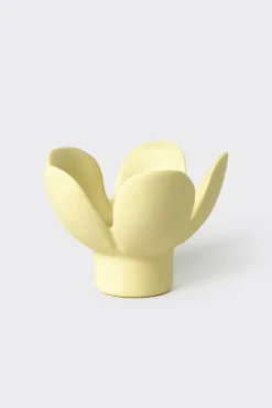 Kerzenhalter Blume Gelb 8x8x5,5cm