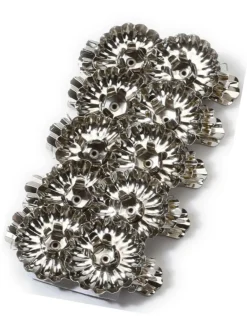 Kerzenhalter Clip, silber, 10Stück, 4cm, Metall