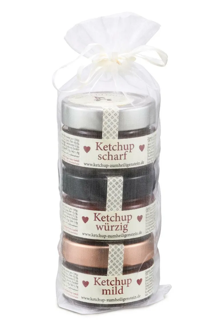 Ketchup (scharf+würzig+mild) Sortenmix 3x75g