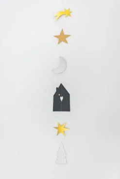 Kette „Winternacht", L.90cm