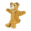 Kinder Handpuppe Löwe Leo,mattgelb