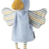 Kinder Handpuppe Vogel himmelblau