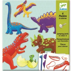 Kleine Geschenke: Dinos-Hampelmänner