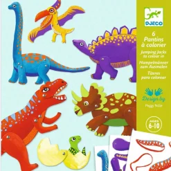 Kleine Geschenke: Dinos-Hampelmänner