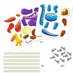 Kleine Geschenke: Dinos-Hampelmänner