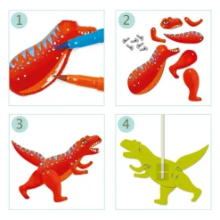 Kleine Geschenke: Dinos-Hampelmänner