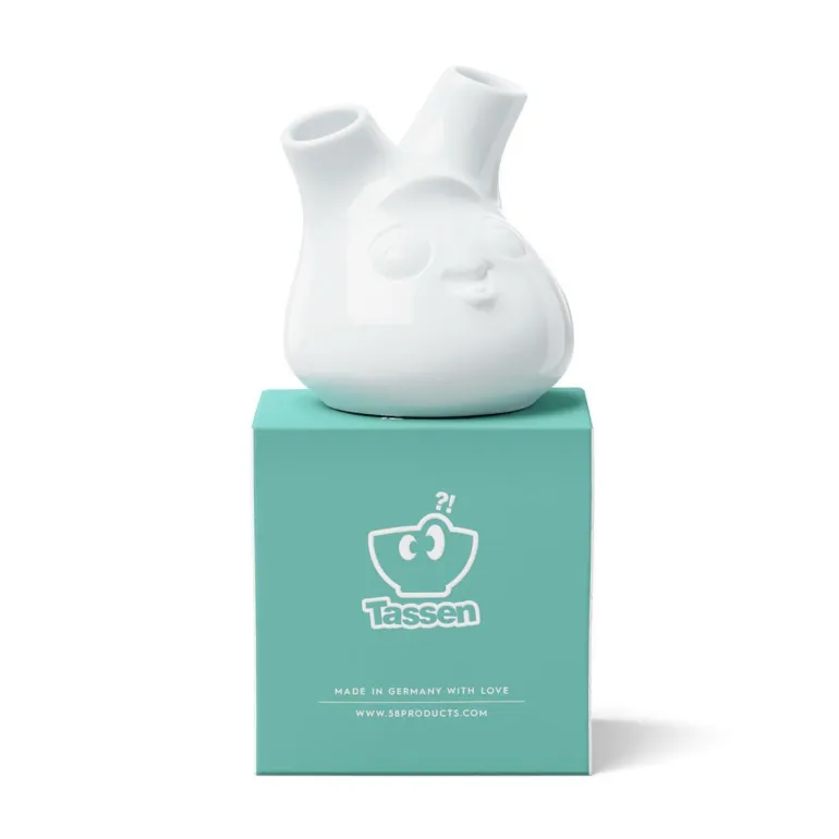 Kleine Vase Kess weiß 10cm