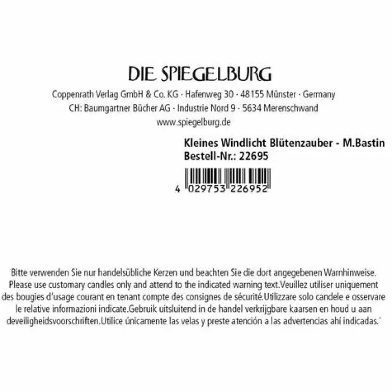 Kleines Windlicht Blütenzauber - M. Bastin