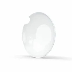 2 Kleine tiefe Teller mit Biss, 18cm, weiß