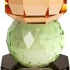 Kristalhalter pfirsich/minze/rauchgrau 19,5x7x7cm
