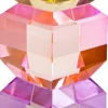 Kristallhalter butter/pink/violett/15x6x6cm