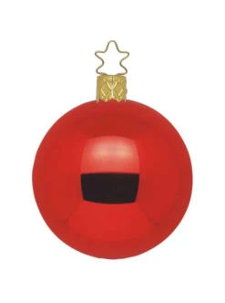 Kugel, rot glanz, 12cm