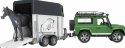 Land Rover Defender S + Anhänger + Pferd