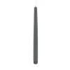 LED 2er Dinnerkerze Basic Echtwachs grey smooth 2,