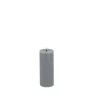 LED Stumpenkerze Slim Basic Echtwachs grey rustic