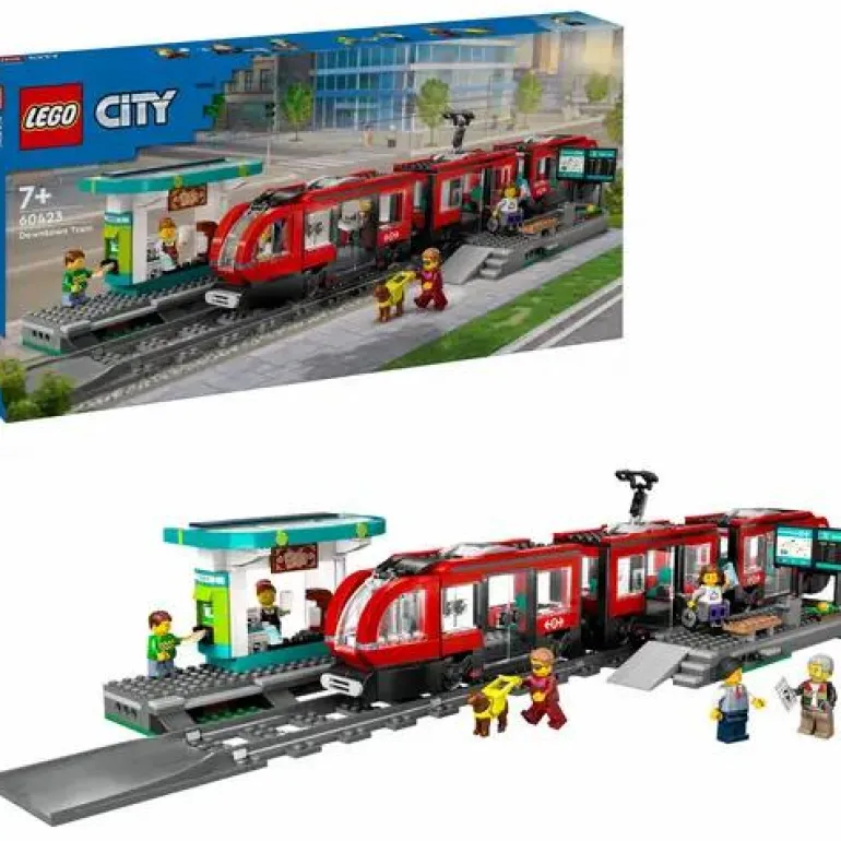 LEGO® City Straßenbahn mit Haltestelle 60423