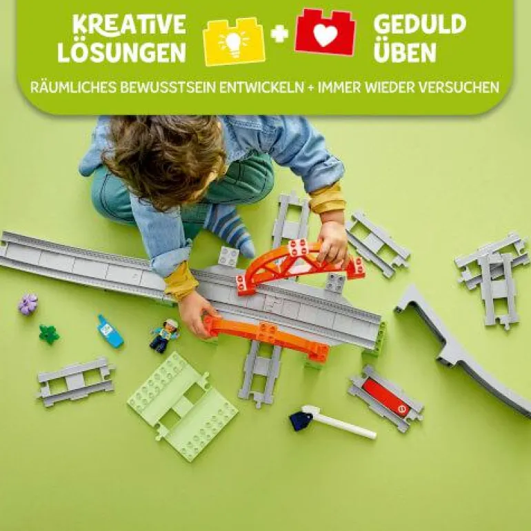 LEGO® DUPLO® Eisenbahnbrücke und Schienen – Erweit