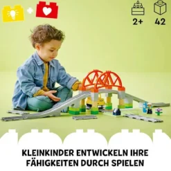 LEGO® DUPLO® Eisenbahnbrücke und Schienen – Erweit