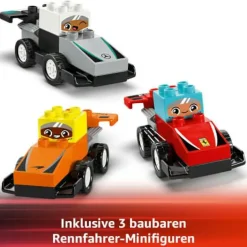 LEGO® DUPLO® F1® Team Rennautos mit Rennfahrern 10