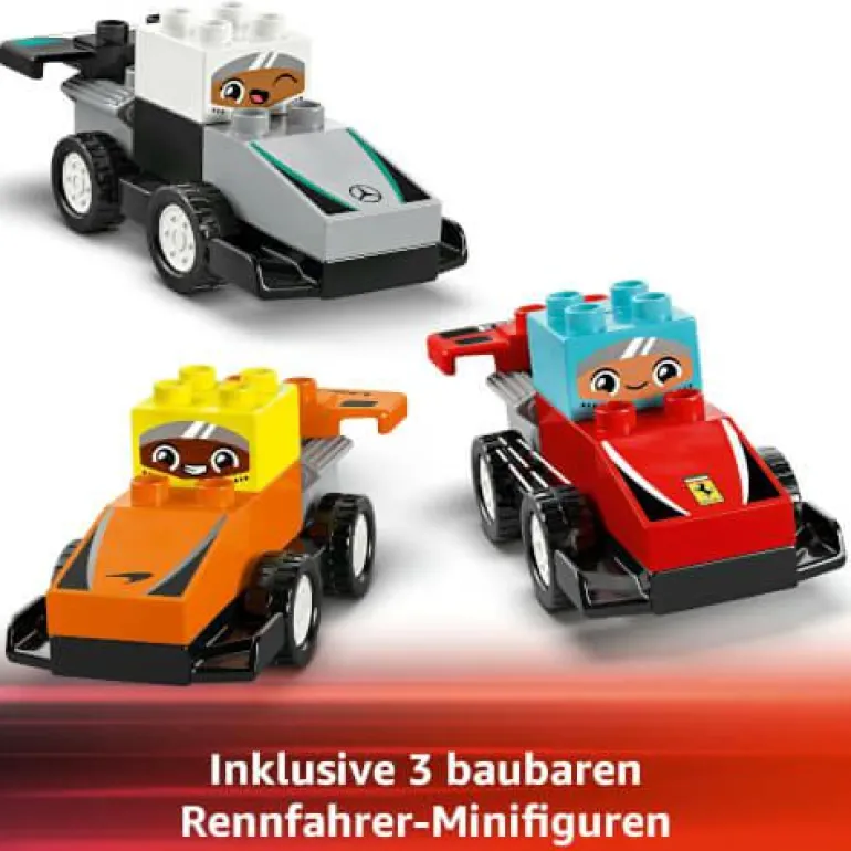 LEGO® DUPLO® F1® Team Rennautos mit Rennfahrern 10
