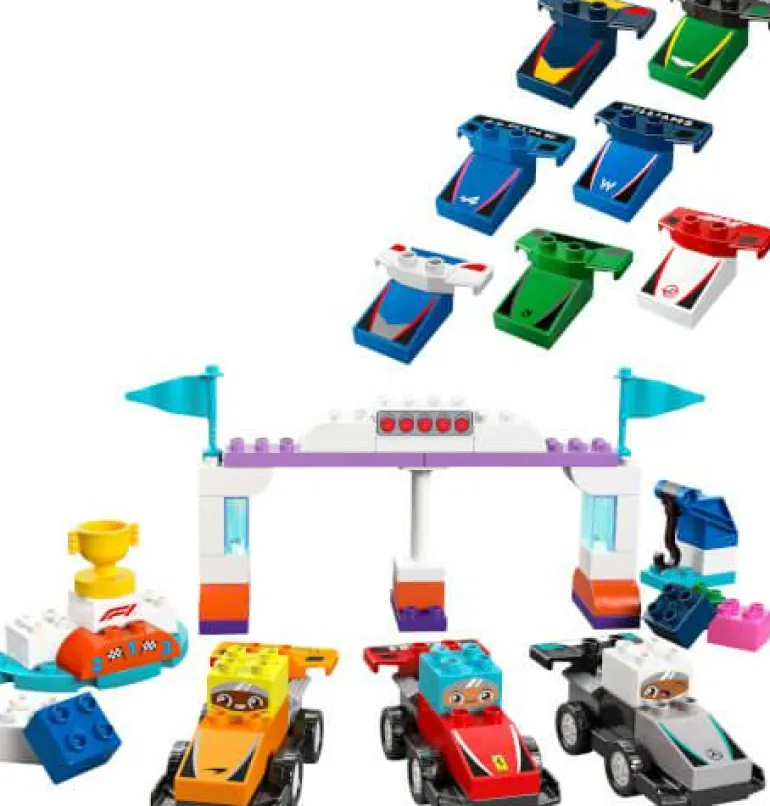 LEGO® DUPLO® F1® Team Rennautos mit Rennfahrern 10
