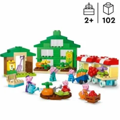 LEGO® DUPLO® Peppa Pig Opas Garten und Gewächshaus