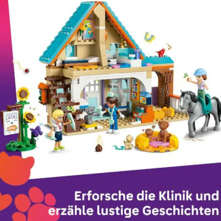 LEGO® Friends Tierarztpraxis für Pferde und Hausti