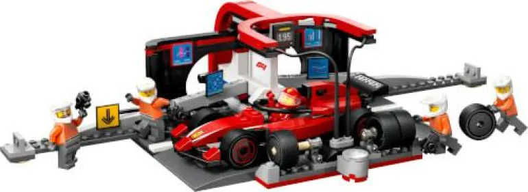 LEGO® City F1® Boxenstopp mit Boxencrew und Ferrar